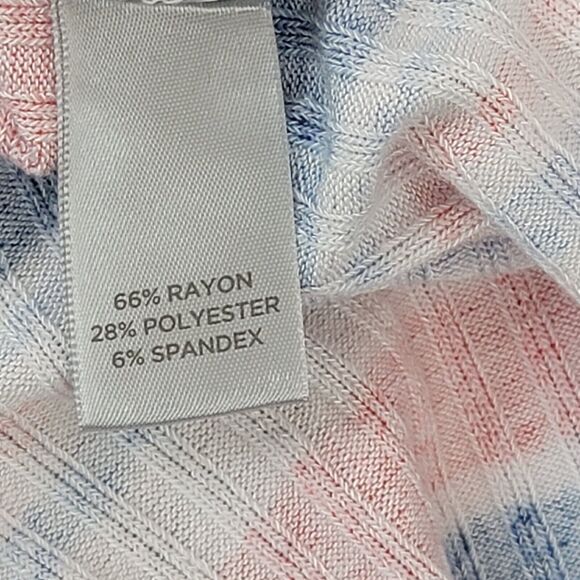 Womens Patriotic Top Size 18/20 Avenue Cold Shoulder 3/4 Sleeve 4th of July - Picture 9 of 9